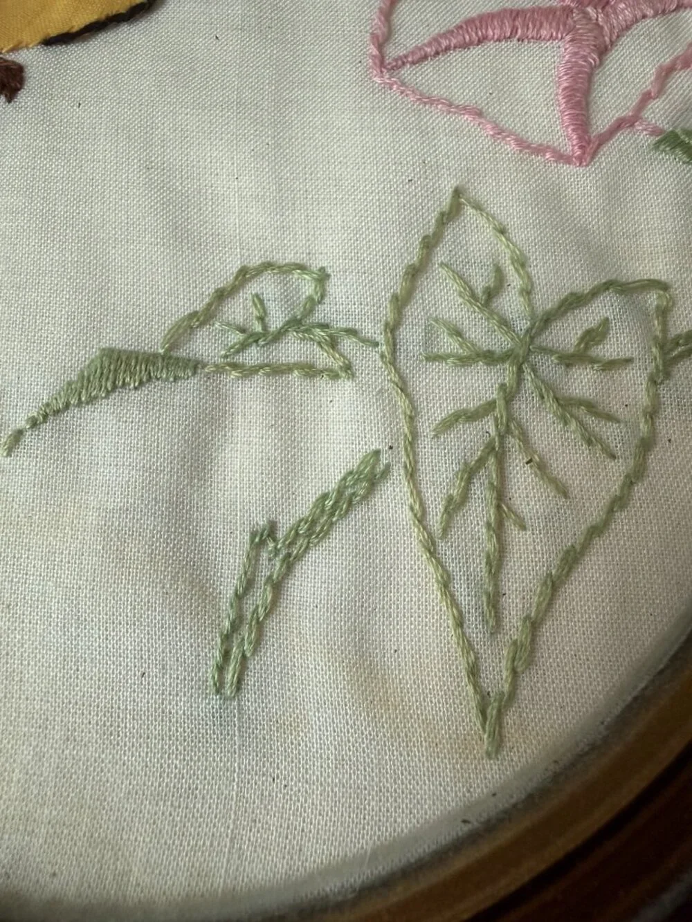 Vintage Embroider Applique Needlepoint Bird Art Wall Decor Hummingbird Goldfinch